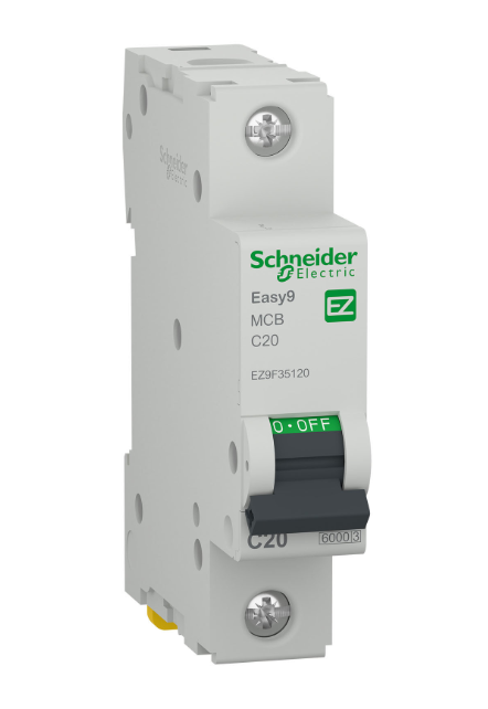 Автоматичен прекъсвач Schneider Electric Easy9 1P 20A C 6kA